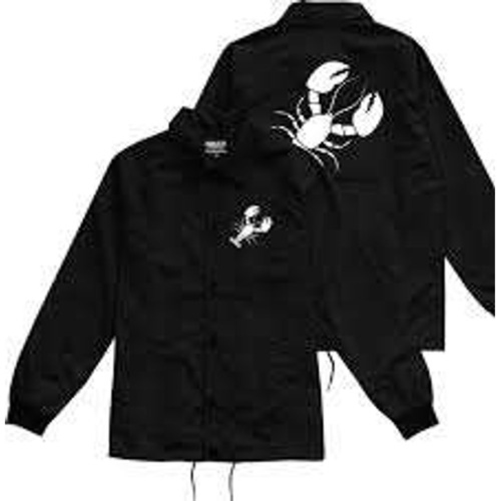 Kings of NY Mens Black Scorpion Graphic Coach Windbreaker Jacket LARGE Gorpcore